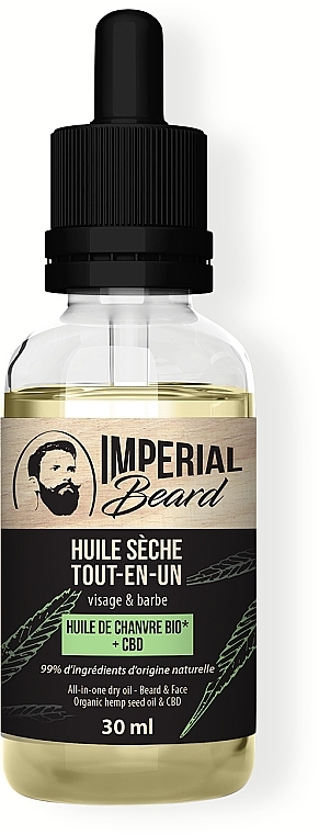 Face & Beard Oil - Imperial Beard All-in-One Dry Oil Beard & Face — photo N1