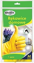 Household Rubber Gloves, size M - Grosik — photo N3