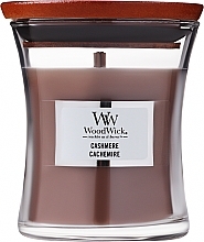 Scented Candle in Glass - Woodwick Cashmere Scented Candle — photo N3