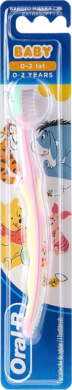 Soft Toothbrush, "Tigger", pink & yellow - Oral-B Baby — photo N7