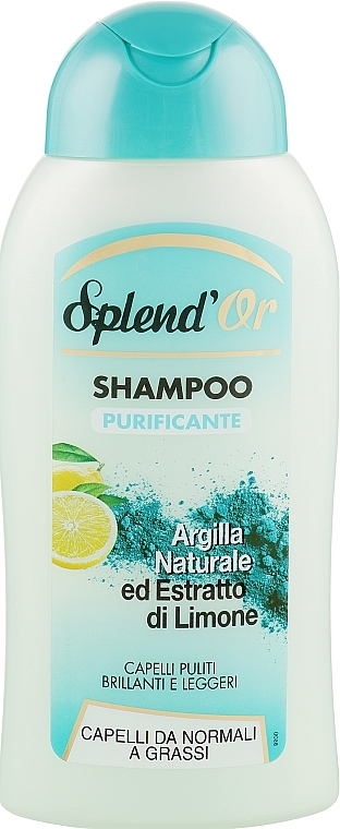 Natural Clay & Lemon Shampoo - Splend'Or Hair Shampoo — photo N1