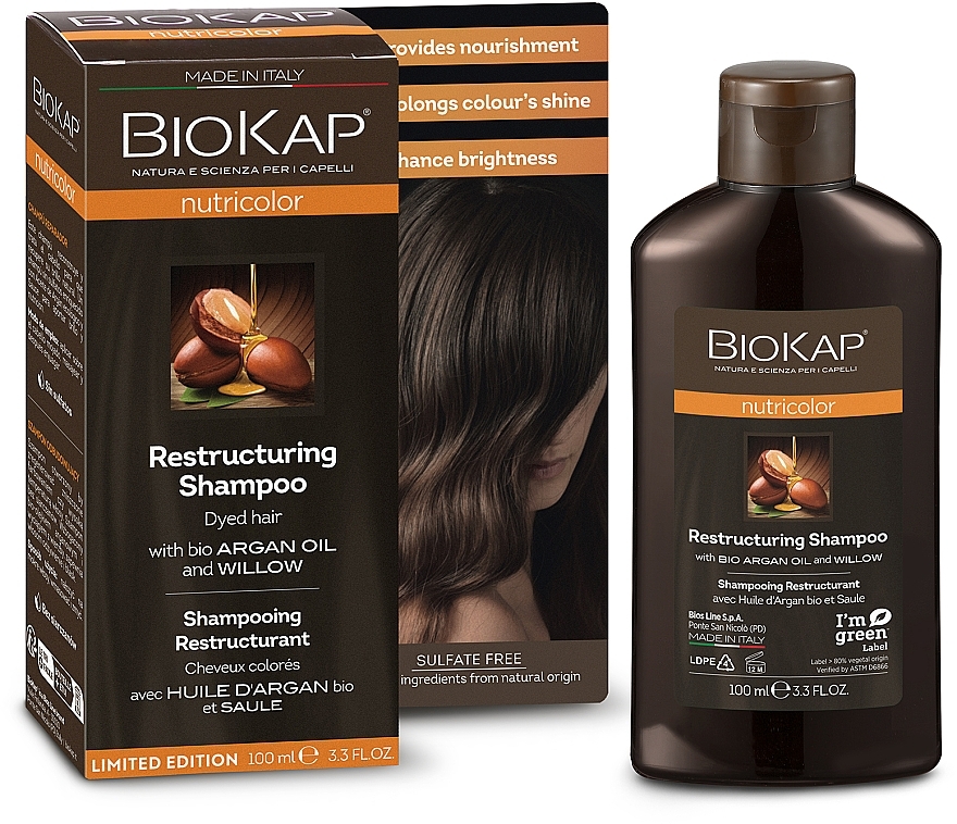 GIFT! Repairing Sulfate-Free Shampoo - BioLine BioKap Nutricolor Shampoo — photo N1