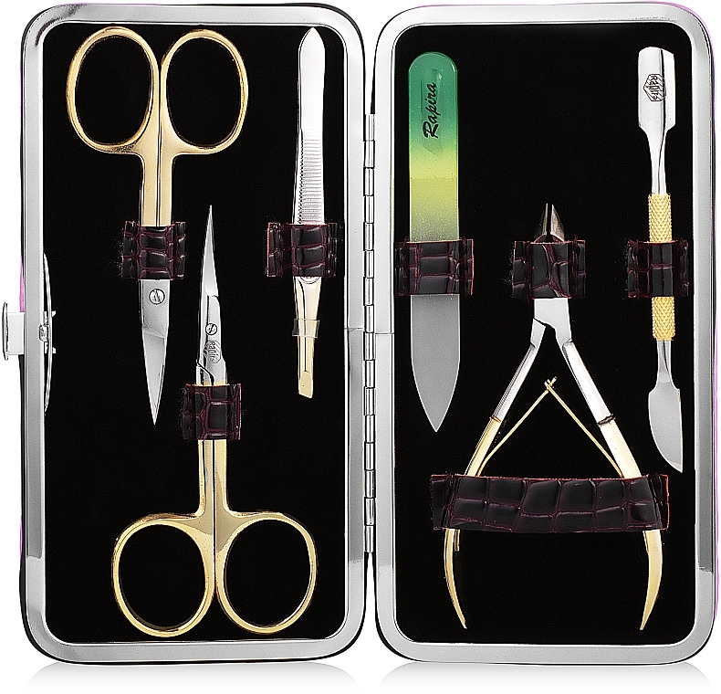 Manicure Set, A13, golden - Rapira — photo N3