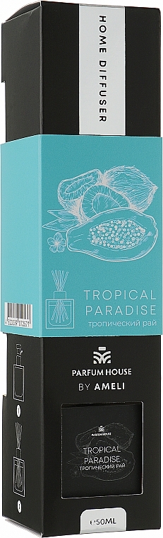 Reed Diffuser "Tropical Paradise" - Parfum House By Ameli Home Diffuser Tropical Paradise — photo N1