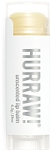 Lip Balm "Unflavored' - Hurraw! Unscented Lip Balm Fragrance Free — photo N1
