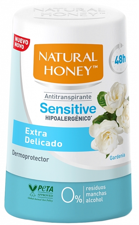 ロールオンデオドラント制汗剤 - Natural Honey 48H Sensitive Gardenia — photo N1