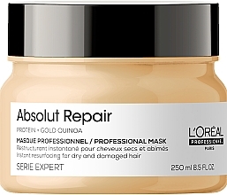 Fragrances, Perfumes, Cosmetics Repair Hair Mask - L'Oreal Professionnel Absolut Repair Gold Quinoa +Protein Mask