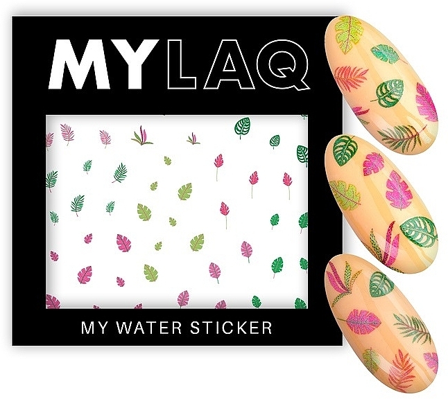 Nail Stickers 'My Colourful Leaf' - MylaQ My Water Sticker My Colourful Leaf — photo N2