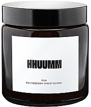 Natural Soy Candle with Fig, Oak Moss & Olive Flower Scent - Hhuumm — photo N1