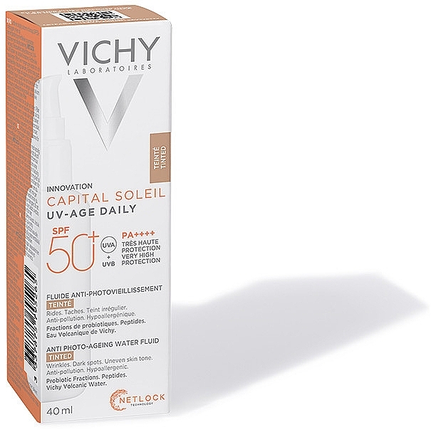 Anti-photoaging Face Weightless Sunscreen Fluid with a Universal Tinting Pigment, SPF 50+ - Vichy Capital Soleil UV-Age Daily — photo N13