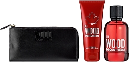 Fragrances, Perfumes, Cosmetics Dsquared2 Red Wood Pour Femme - Set (edt/100ml + sh/gel/100ml + purse)