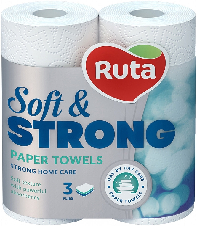 Paper Towels 'Soft & Strong', 87 sheets, 3 layers, white - Ruta — photo N1