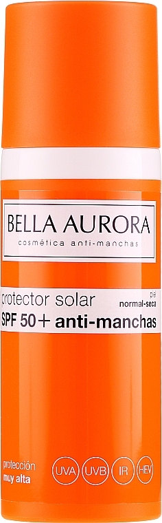 Facial Sunscreen Fluid - Bella Aurora Anti-Manchas Treatment SPF50+ — photo N2