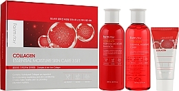 Fragrances, Perfumes, Cosmetics Set - Farmstay Collagen Essential Moisture Skin Care (ton/200ml + emul/200ml + cr/50ml)