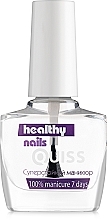 Super Long-Lasting Top Coat - Quiss Healthy Nails №7 100% Manicure 7 Days — photo N4