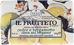 Fragrances, Perfumes, Cosmetics Soap "Lemon and Bergamot" - Nesti Dante Il Frutteto Soap