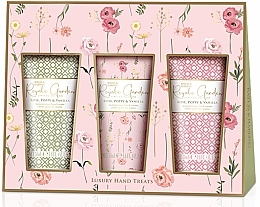 Set - Baylis & Harding Royale Garden Rose, Poppy & Vanilla Luxury Hand Treats Gift Set (h/cr/3x50ml) — photo N3