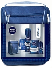 Fragrances, Perfumes, Cosmetics Set - NIVEA MEN Original (shav/foam/200ml + ash/balm/100ml + deo/50ml + lip/balm/4,8g + bag)