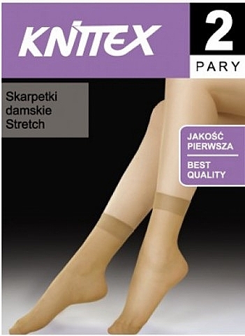 Women Socks 'Stretch', 15 Den, 2 pairs, visone - Knittex — photo N2