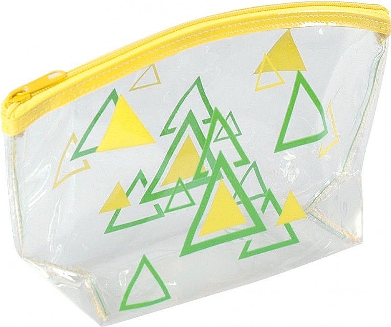 Women's Makeup Bag, 93517, yellow - Top Choice Triangles — photo N6