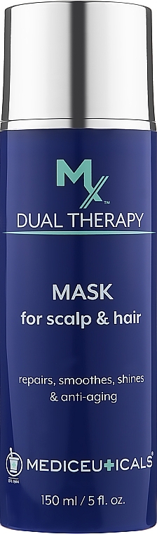 Repairing Anti-Aging Hair & Scalp Mask - Mediceuticals MX Dual Therapy Mask For Scalp And Hair — photo N1