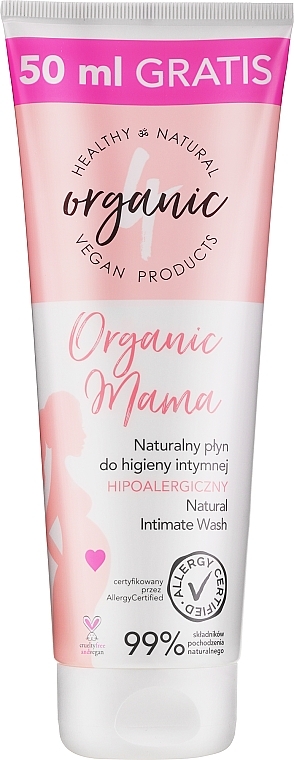 Intimate Wash Gel for Pregnant Women - 4Organic Intimate Hygiene Liquid Pregnant Woman — photo N2