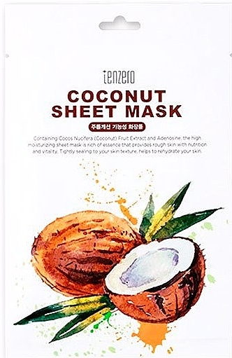 Coconut Sheet Mask - Tenzero Coconut Sheet Mask — photo N1