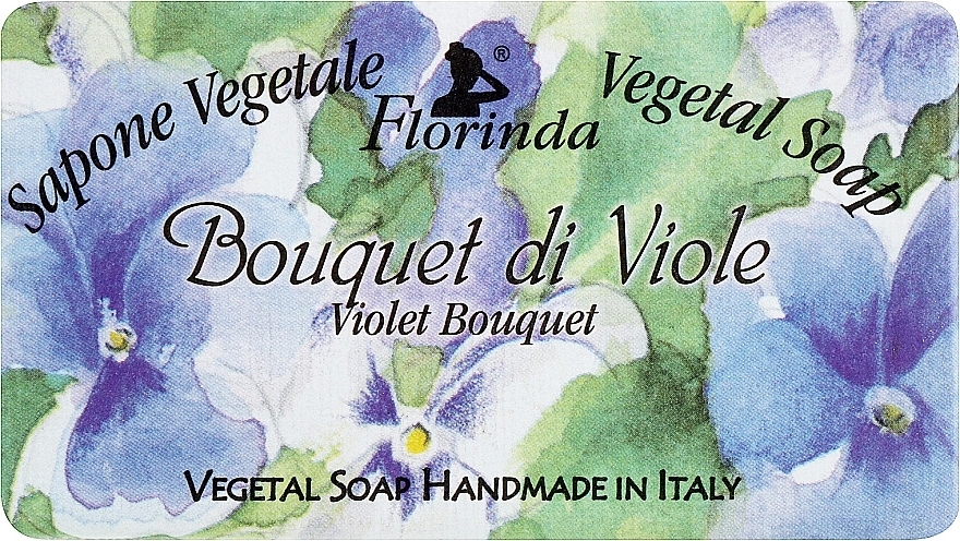 Natural Soap "Violet Bouquet" - Florinda Sapone Vegetale Vegetal Soap Violet Bouquet — photo N1