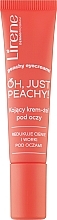 Soothing & Cooling Eye Cream Gel 'Oh, Just Peachy! - Lirene Light Spf 30 Moisturizing Cream Under Make-Up — photo N1