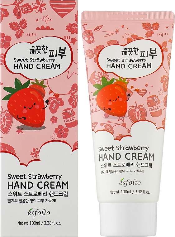 Strawberry Hand Cream - Esfolio Pure Skin Sweet Strawberry Hand Cream — photo N2