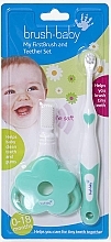 Set: First Toothbrush & Teether, 0-18 months - Brush-Baby My FirstBrush And FirstTeether Set — photo N6