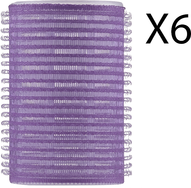 Velcro Rollers, purple 2, 6 pcs - Deni Carte — photo N1