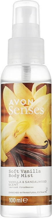 Body Mist - Avon Senses Soft Vanilla Body Mist — photo N8