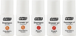 Tangerine & Peach Shower Set - Elect (shm/2*30ml + sh/gel/2*30ml +oil/30ml) — photo N29