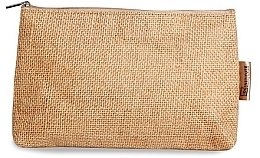 Linen Cosmetic Bag, beige zipper - IDC Institute Linen Cosmetic Bag — photo N1