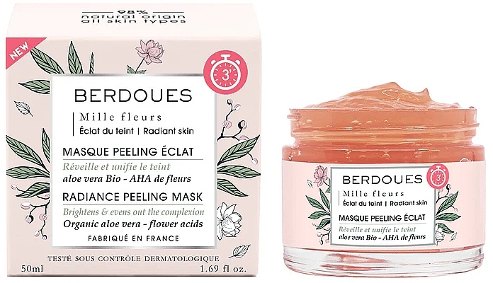 Peel-Off Face Mask - Berdoues 1902 Mille Fleurs Radiance Peeling Mask — photo N1