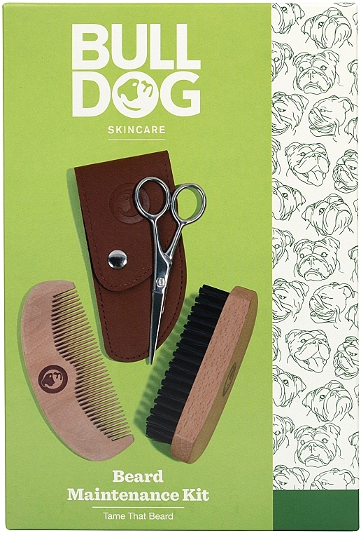 Mustache & Beard Accessory Set - Bulldog Skincare Beard Maintenance Kit — photo N2