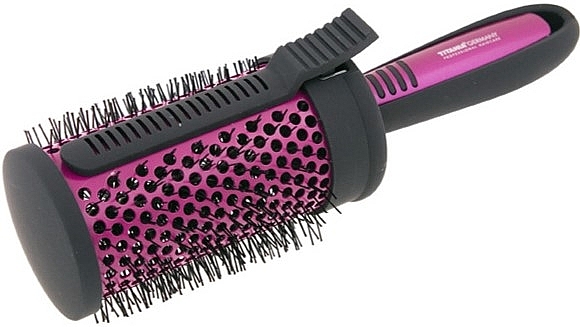 Ceramic Thermal Brush with Hair Clamp - Titania — photo N1