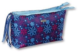 Fragrances, Perfumes, Cosmetics Makeup Bag "Ribbons" 93968, blue-light blue - Top Choice