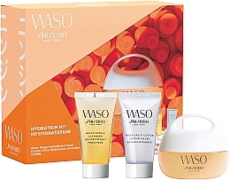 Fragrances, Perfumes, Cosmetics Set - Shiseido Waso Pack Mega HydratingCream Kit (f/cr/50ml + cleanser/30ml + lotion/30ml)