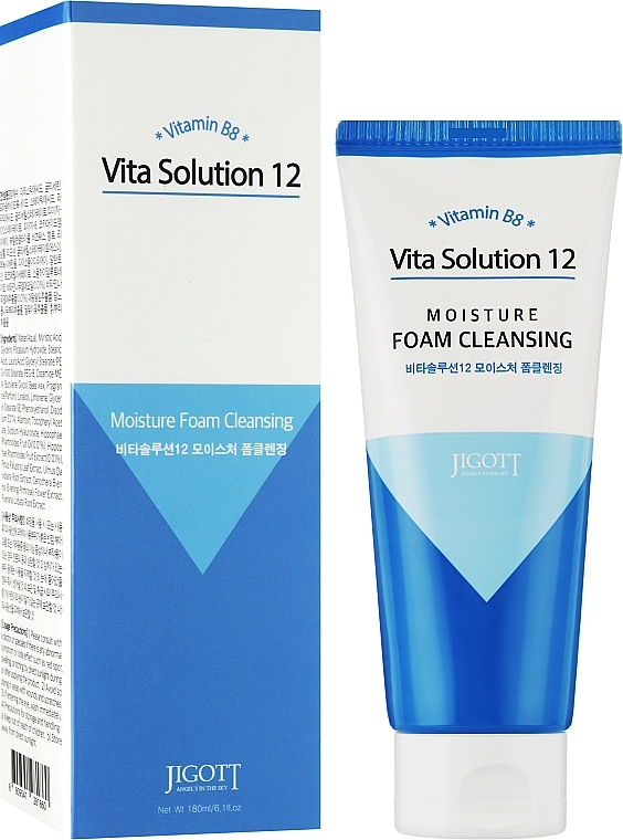 Moisturising Face Cleansing Foam - Jigott Vita Solution 12 Moisture Foam Cleansing — photo N9