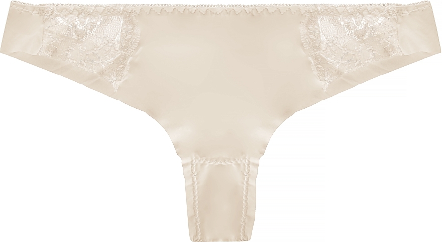 Invisible Thongs with Lace, beige - Moraj — photo N1