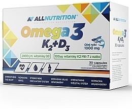 K2+D3 Dietary Supplement - Allnutrition Omega 3 K2+D3 — photo N12