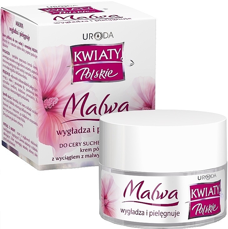 Moisturizing Face Cream - Uroda Kwiaty Polskie Malwa Cream — photo N1