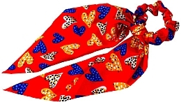 Fragrances, Perfumes, Cosmetics Scarf Scrunchie, red heart print - Lolita Accessories