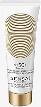 Fragrances, Perfumes, Cosmetics Face Sunscreen SPF50 - Sensai Silky Bronze Protective Suncare Cream For Face SPF50+