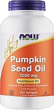 Pumpkin seed Oil, 1000 mg - Now Foods Pumpkin Seed Oil — photo N3