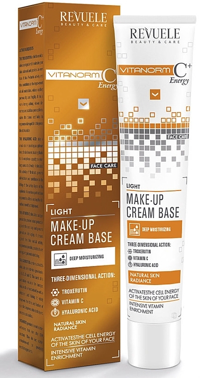 Lightweight Creamy Makeup Base - Revuele Vitanorm C+ Energy Cream Base — photo N2