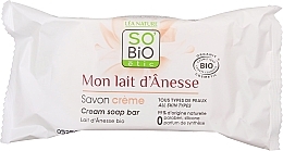 Cream-Soap with Donkey Milk - So'Bio Etic Donkey's Milk Face Cream Soap — photo N1