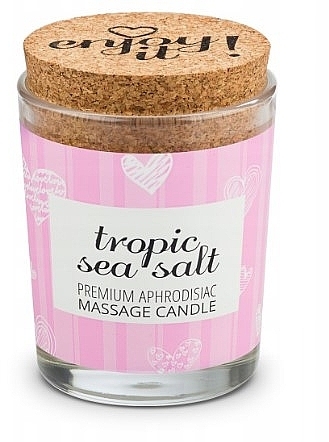 Massage Candle "Tropical Sea Salt" - Magnetifico Enjoy It Premium Aphrodisiac Massage Candle Tropic Sea Salt — photo N2